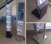 dubai sign display stand crowed control Q stands  Barrier and Queue Up Control System. Queue Up Stand - Crowd control barriers aka Q Stand are sold as portable folding free standing raffle box suggection box feedbak box acrylic products